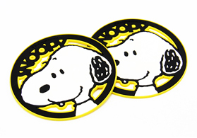 史努比(Snoopy)pvc软胶镂空杯垫
