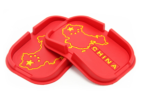 中国地图pvc软胶汽车手机防滑垫