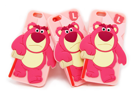 迪士尼草莓能造型iPhone6plus硅胶套订做