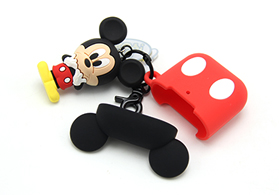迪士尼米奇造型苹果蓝牙耳机充电盒硅胶保护套